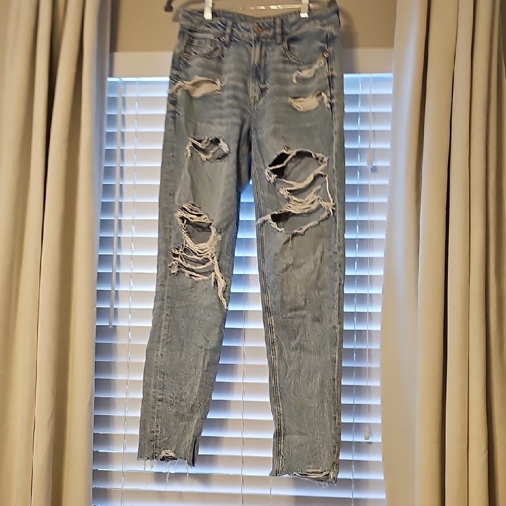 Distressed Blue Jeans for Women